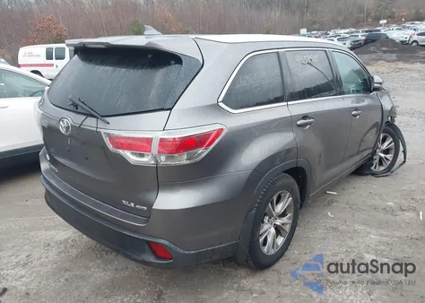 2014 Toyota Highlander Xle V6 из США, поврежденный, VIN 5TDJKRFH7ES037146